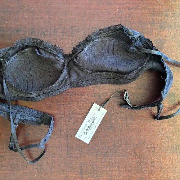 Cou Cou Intimates Balconette Black Bralette - Picture 6 of 6